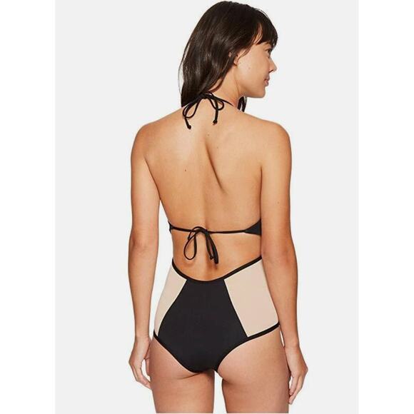 L*Space Fireside Color Block One-Piece Swimsuit Size 4 - Picture 2 of 8